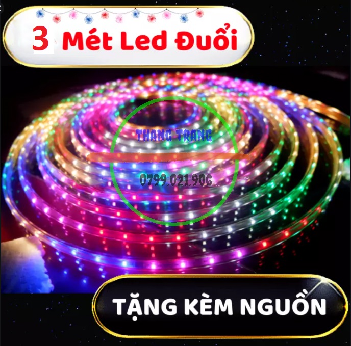 50M Dây đèn led chạy đuổi chip 2835, Dây đèn led trang trí,Tặng Kèm Nguồn. Đèn bàn thờ- đèn nháy -đèn chớp, dây led đuổi, đèn led trang trí