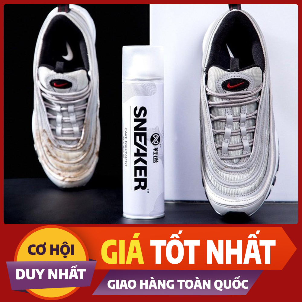 Chai Tẩy Trắng Giày Sneaker Chai Xịt Bọt Tuyết Vệ Sinh Giày Sneaker Cao Cấp Bình Xịt Trắng Giày - Dụng Cụ Vệ Sinh Làm Trắng Giày Hàng Cao Cấp