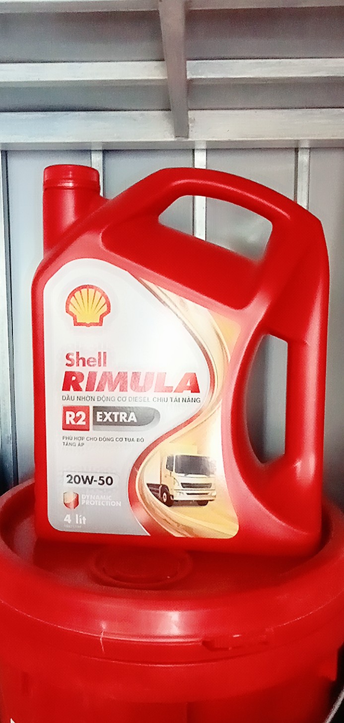 Dầu động cơ Shell Rimula 4 lít R2 20W50 CAO CẤP