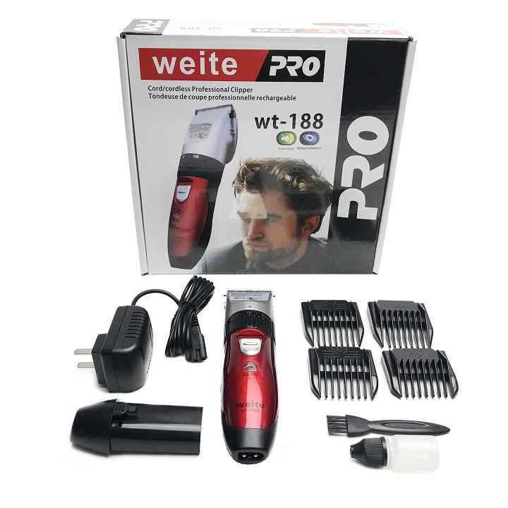 Tông đơ cắt tóc trẻ em, tông đơ 2 pin weite pro wt-188