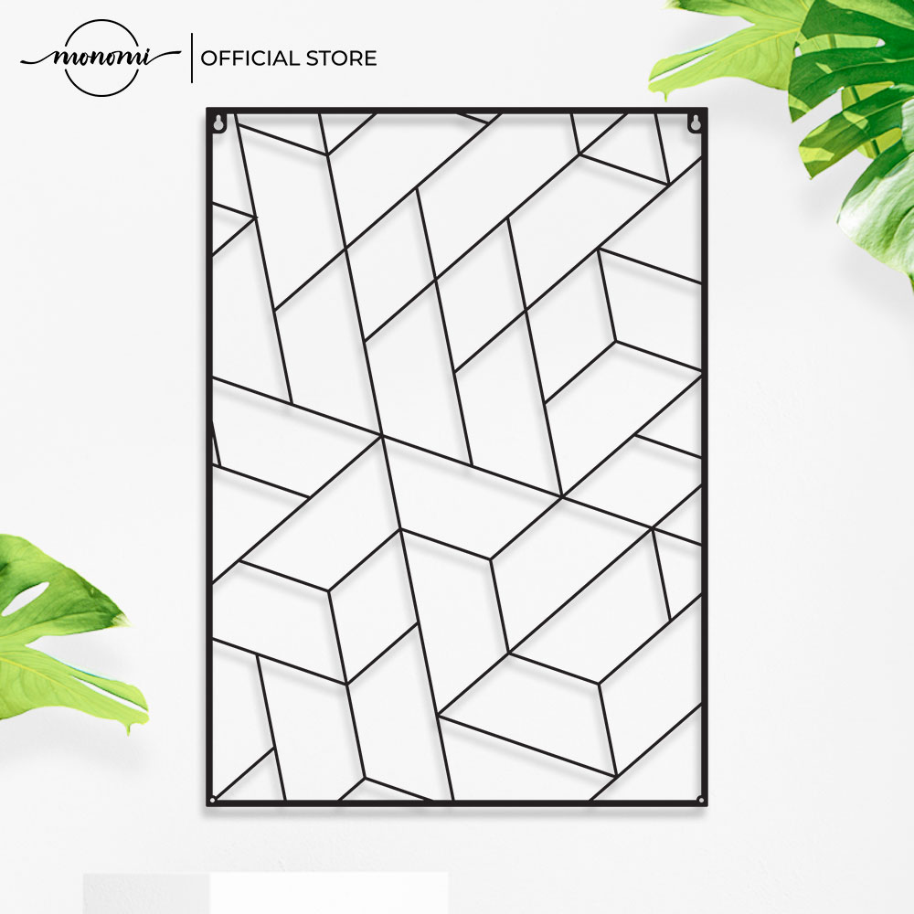 Khung lưới trang trí bàn học, bảng thông báo, khung treo tường bằng sắt, sơn tĩnh điện dùng cho phòng làm việc, văn phòng - Monomi NB002