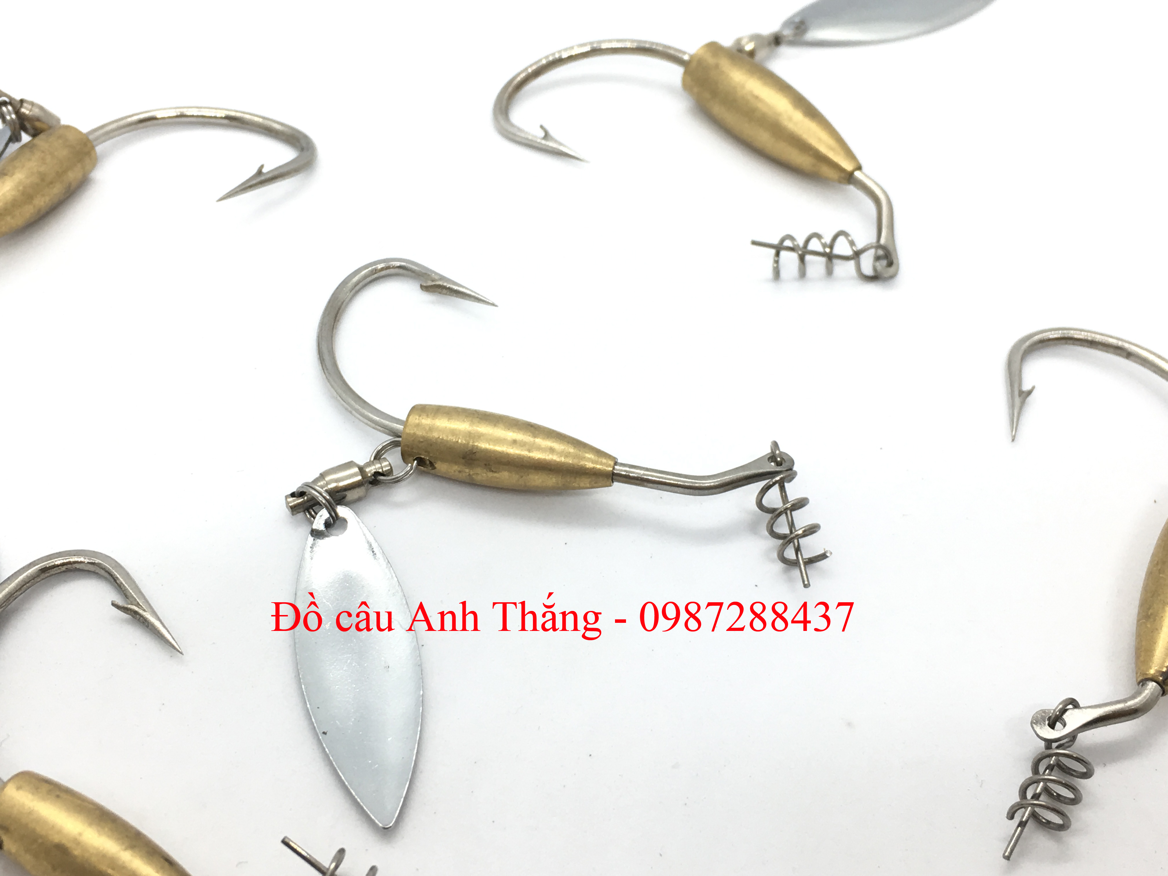 Lưỡi câu mồi mềm AR15 thép lò xo AK không gỉ, có thì xoay, lưỡi cực bén