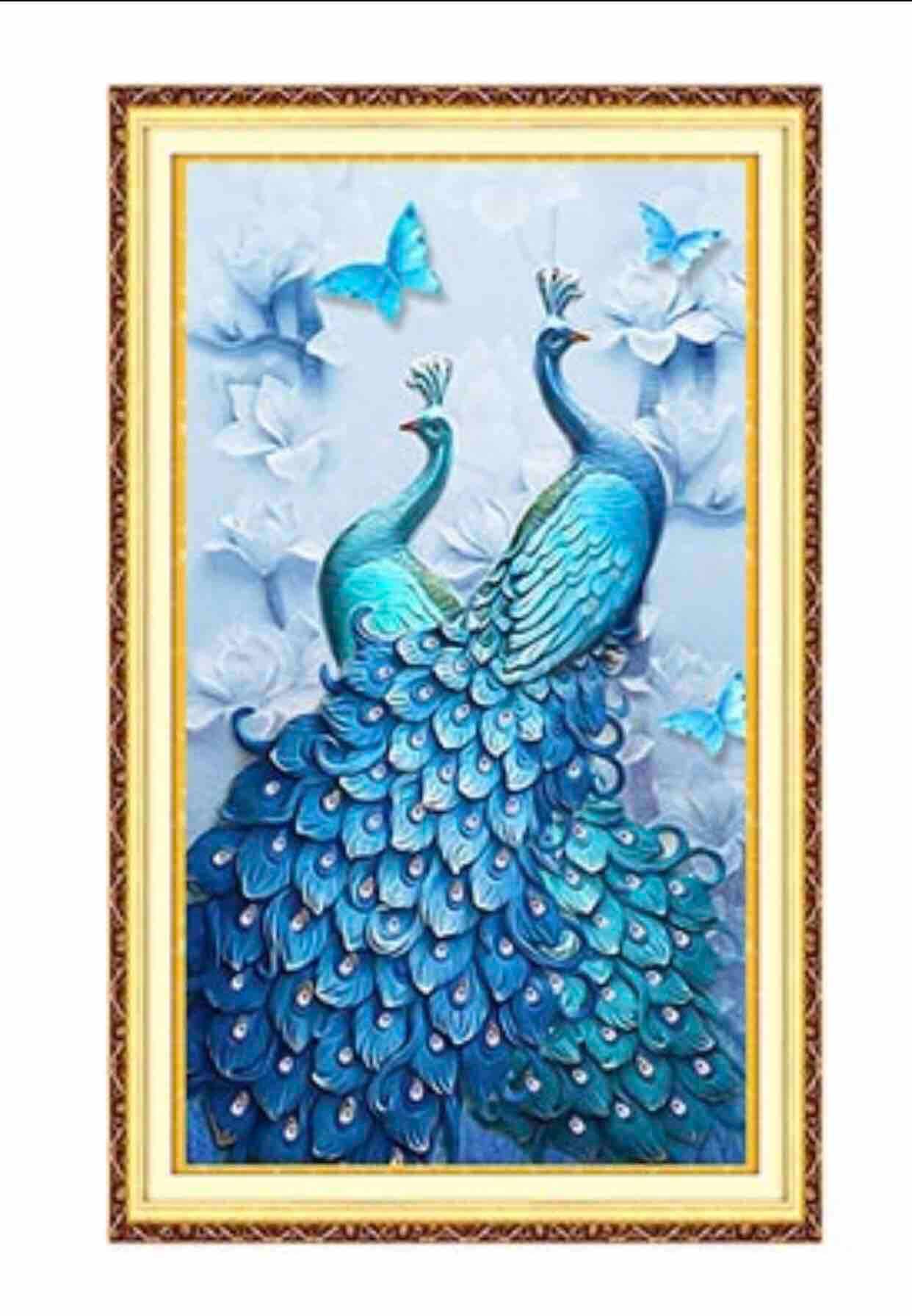 [HCM] tranh thêu chữ thập kt 60x99 cm CHƯA - THÊU KÍN