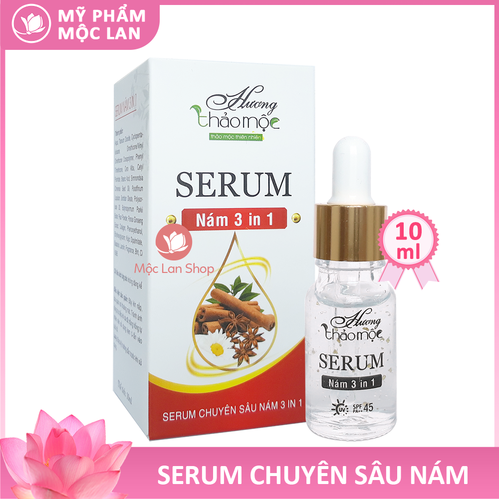 Serum nám 3 in 1- Serum Hương Thảo Mộc 10ml - Mỹ phẩm Mộc Lan