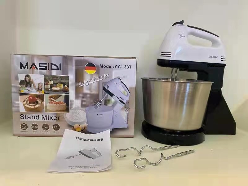 [ Xả Kho - Thanh Lý 50% ] Máy Đánh Trứng, Trộn Bột Làm Bánh Kèm Chậu 2 Lit Siêu Khỏe, 7 Tốc Độ, Vỏ Inox Sáng Bóng, Dễ Dàng Vệ Sinh, Máy Đánh Trứng Cầm Tay Masidi  Công Suất 250W Hàng Phân Phối Chính Hãng - Bảo Hành 12 Tháng