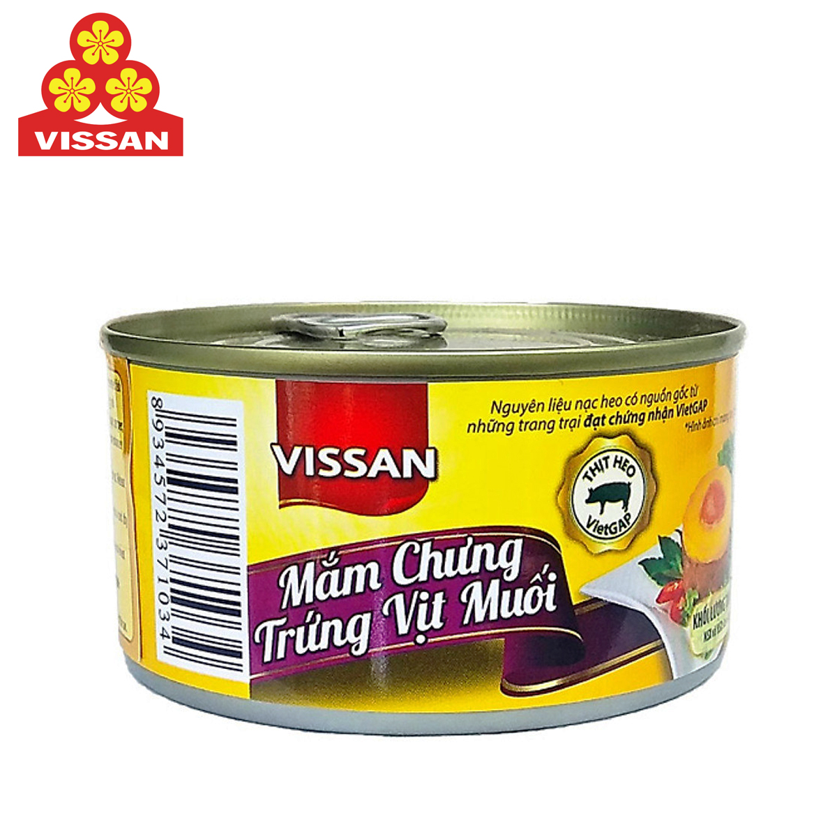 Mắm chưng trứng vịt muối steamed egg with fermented fish vissan 200 gram