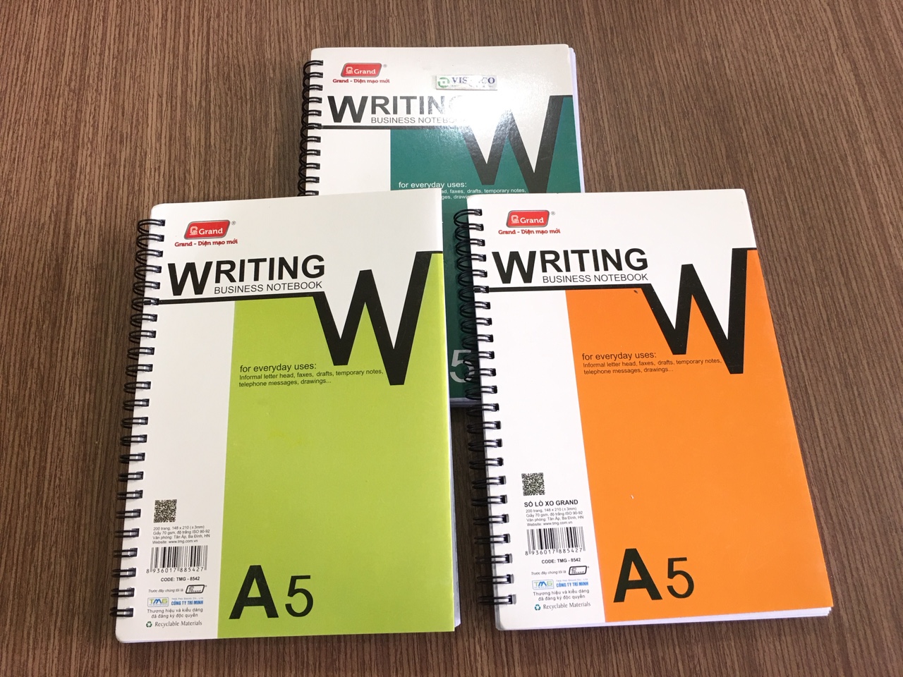 Sổ lò xo Pgrand Writing A5