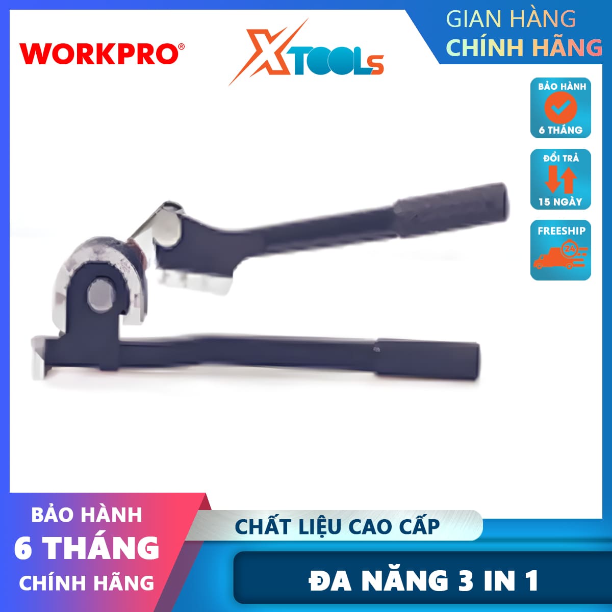 Dụng cụ uốn kim loại 3in1 workpro - wp103007
