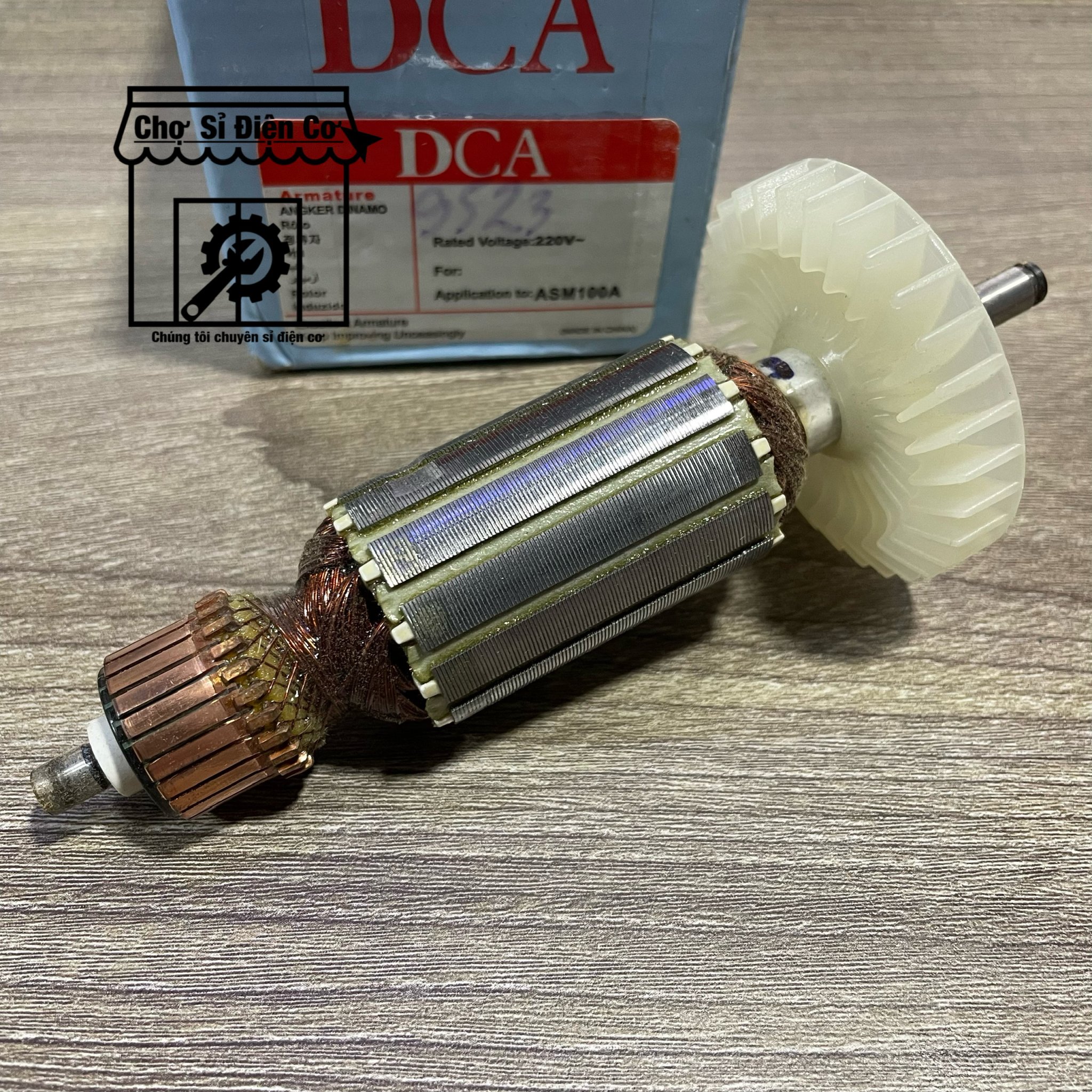 Rotor máy mài góc makita 9523 hoặc dca asm100a - rô tơ mài makita 9523 hàng tốt