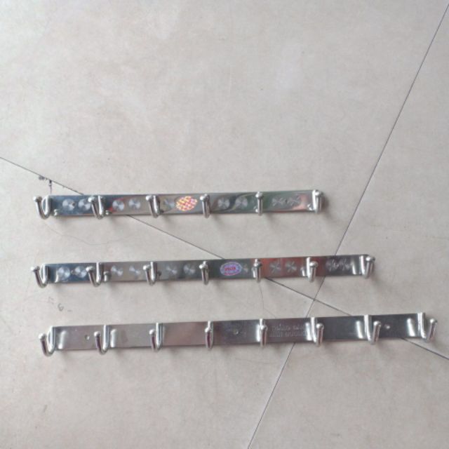 [HCM]Móc treo quần áo inox gắn tường từ 6 đến 10 mấu cao cấp ( Không gỉ sét )