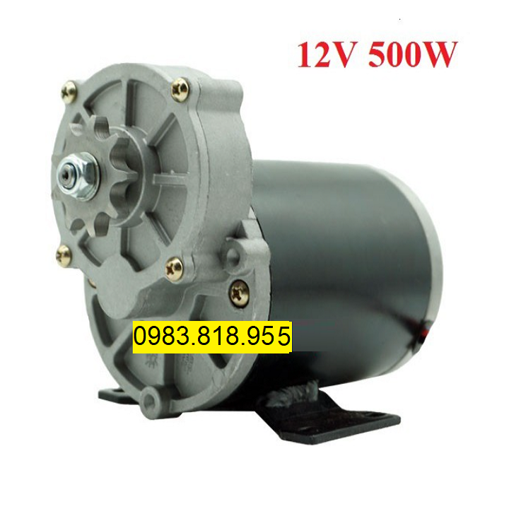 Động cơ giảm tốc 12v 500w motor dc 12v500w 24v500w 24v 500w