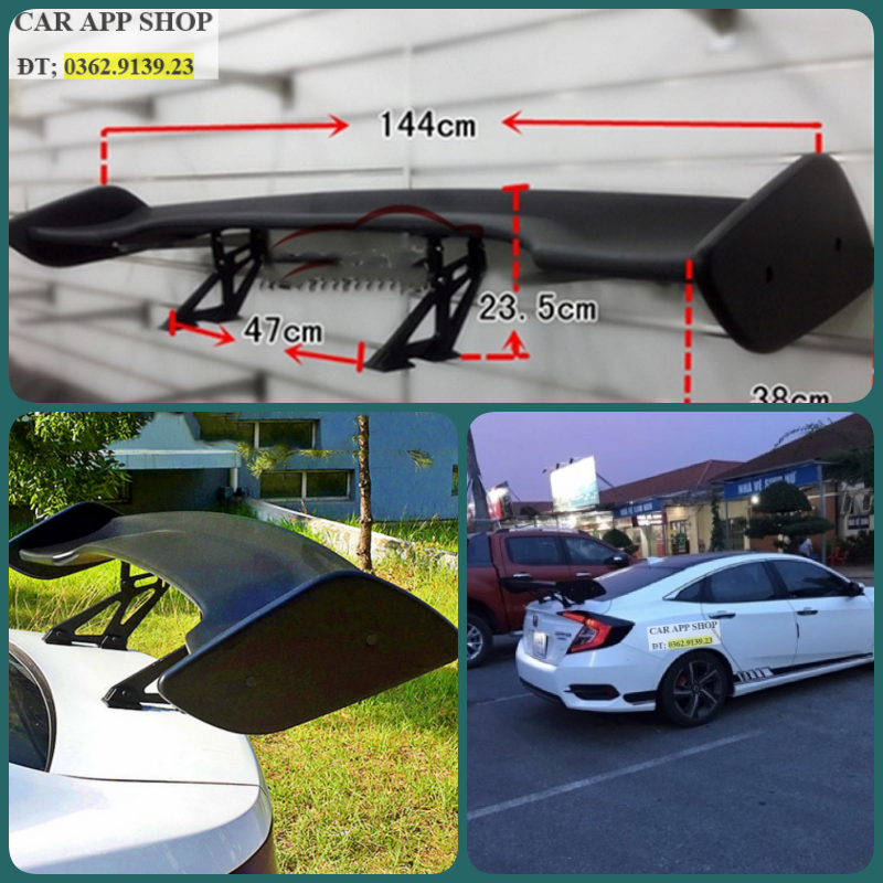 Đuôi gió thể thao Chân gió đuôi xe Honda Civic Hàng cao cấp Độ cho các đời