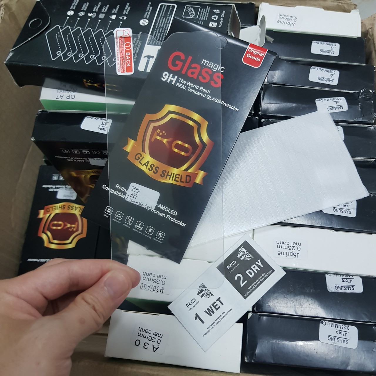 Miếng dán cường lực sam sung galaxy J3,J5,J310, kính cường lực mặt trước / miếng dán màn hình điện thoại