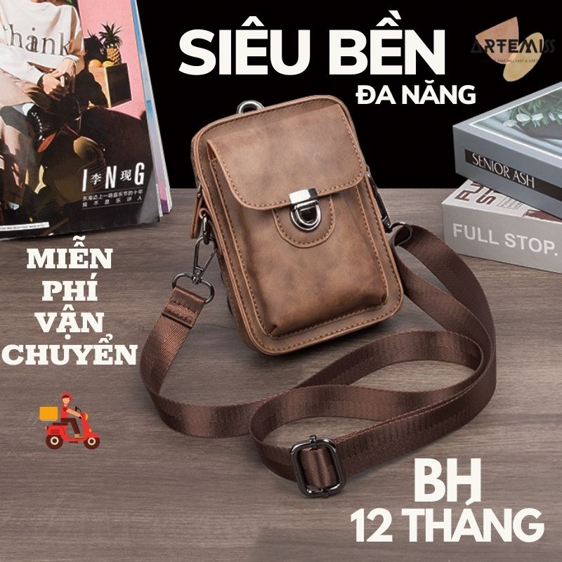 [Freeship + quà tặng 14k] Túi xách da đeo chéo ngực vai nhỏ gọn chính hãng Artemis P0286U2 cổ điển lịch lãm đi chơi, du lịch, đi tiệc, đi làm công sở, hàng đẹp, cao cấp sang trọng, chất Siêu bền, phong cách Hàn Quốc cá tính mẫu