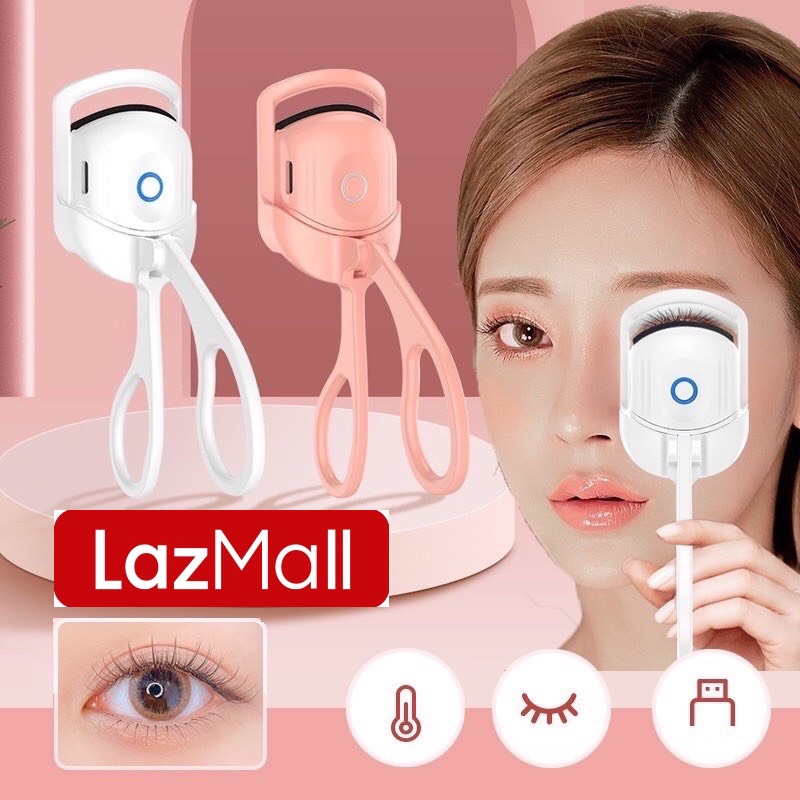  LazMall Deal Làm Đẹp Máy Uốn Cong Mi Máy Uốn Mi Nhiệt Kẹp Uốn Lông Mi Cong Tự Nhiên LazMall Beautify Dụng Cụ Bấm Mi Máy Bấm Mi Cổng Sạc USB Bấm Mi Tiện Lợi Có Công Tắc Chỉnh Nhiệt Độ Phù Hợp An Toàn Cho Mắt Và Mi. 