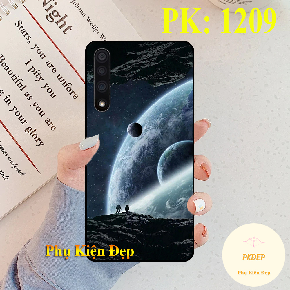 Ốp lưng Vsmart Live dẻo đen in hình Vũ trụ