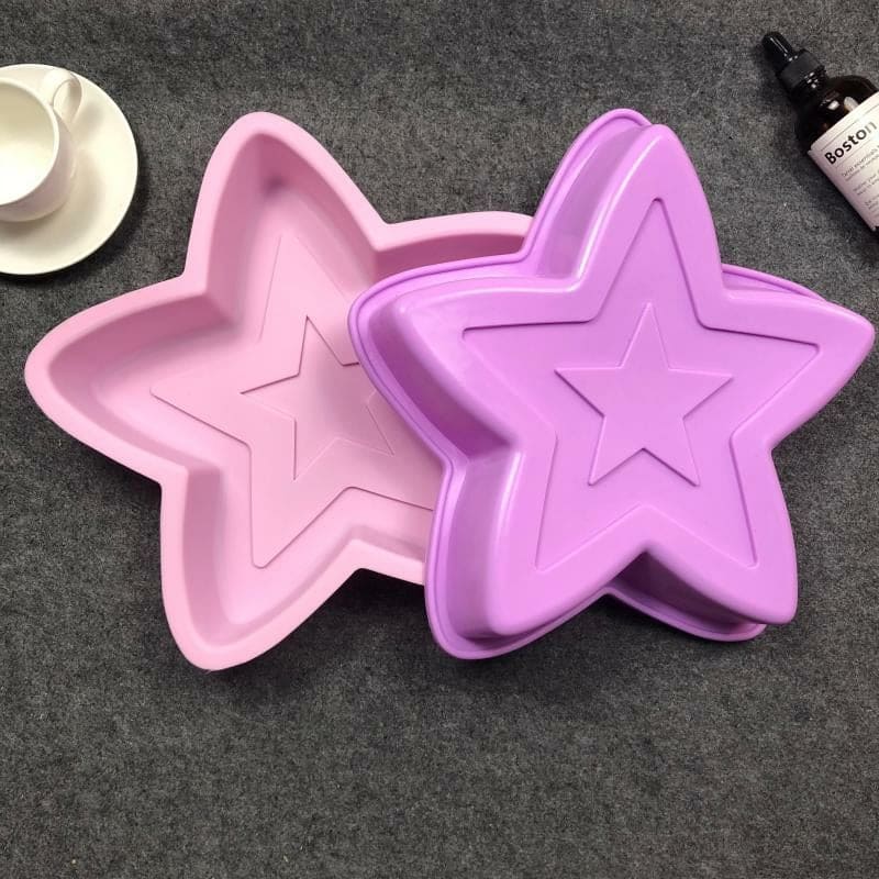 KHUÔN SILICON HÌNH NGÔI SAO LỚN 25 CM X CAO 4.5 CM - GIAO MÀU NGẪU NHIÊN