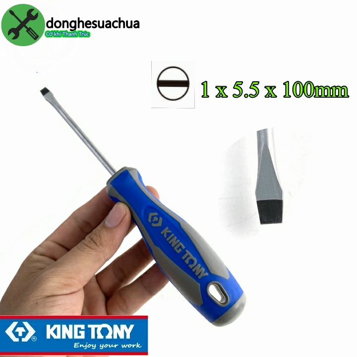 Vít dẹp kingtony 14225504 1 x 5.5 x 100mm