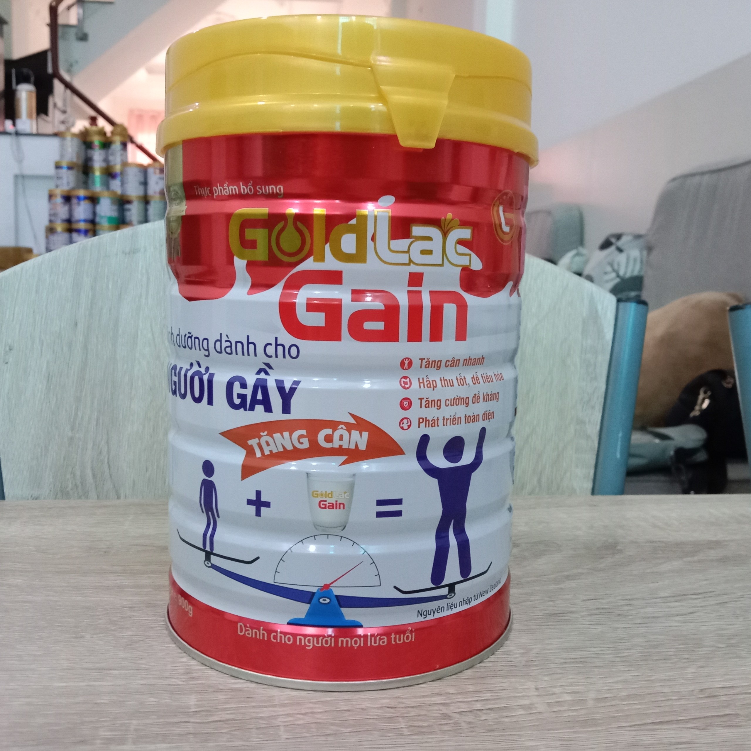 Sữa tăng cân Goldlac Gain 900g - Sữa tăng cân cho người gầy ốm