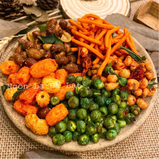 Mix 5 loại ăn vặt ngon ngon, Đặc Sản Ngon Lạ Đà Lạt