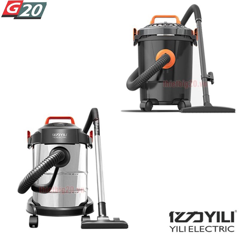 Máy hút bụi gia đình khô và ướt vỏ nhựa và vỏ Inox Yili W63A-12