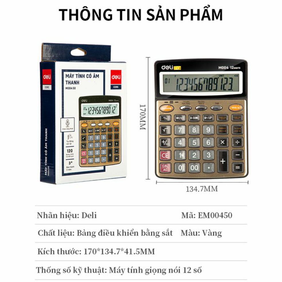 Máy tính deli có âm thanh m00450
