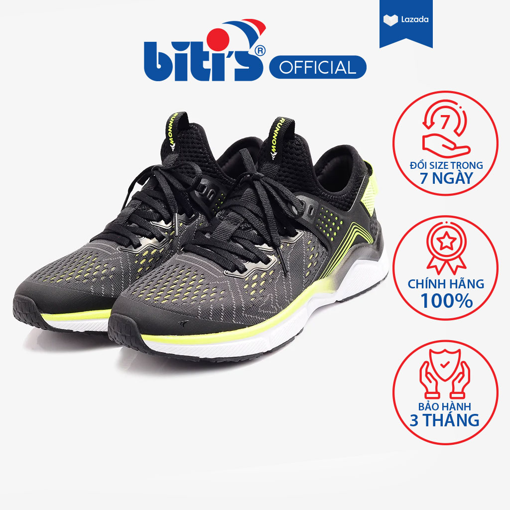 Giày Chạy Bộ Nữ Biti's Hunter Running Neon Green DSWH03900XMN (Xanh Mi Nơ)