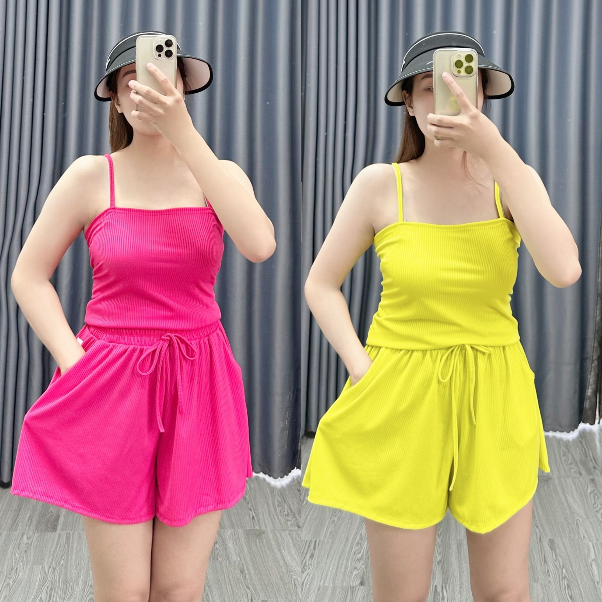  Set bộ 2 dây nữ bigsize nữ quần ống rộng lưng thun chất thun tăm co giãn mềm mịn  - SET19 