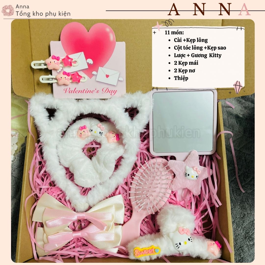 Hello Kitty Birthday Gift Set for Children, Lovers, Friends, Super Cute Gift Box for Girlfriend and Lover Anna
