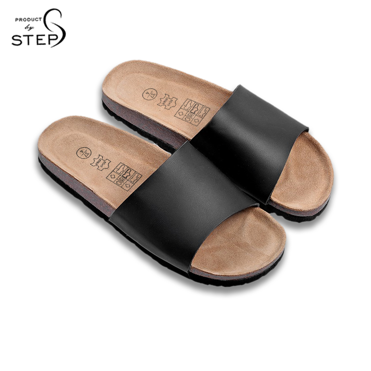 [HCM]Dép đế trấu Unisex Giả da quai ngang ( SIZE 40-44)