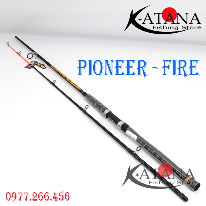 Cần câu bạo lực, câu sông, hồ, cá tra, cá thịt pioneer fire - ngọn đặc - 2m4 2m7 3m0