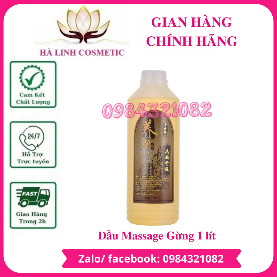 1 lít dầu Gừng massage giảm béo giảm cân giá sỉ
