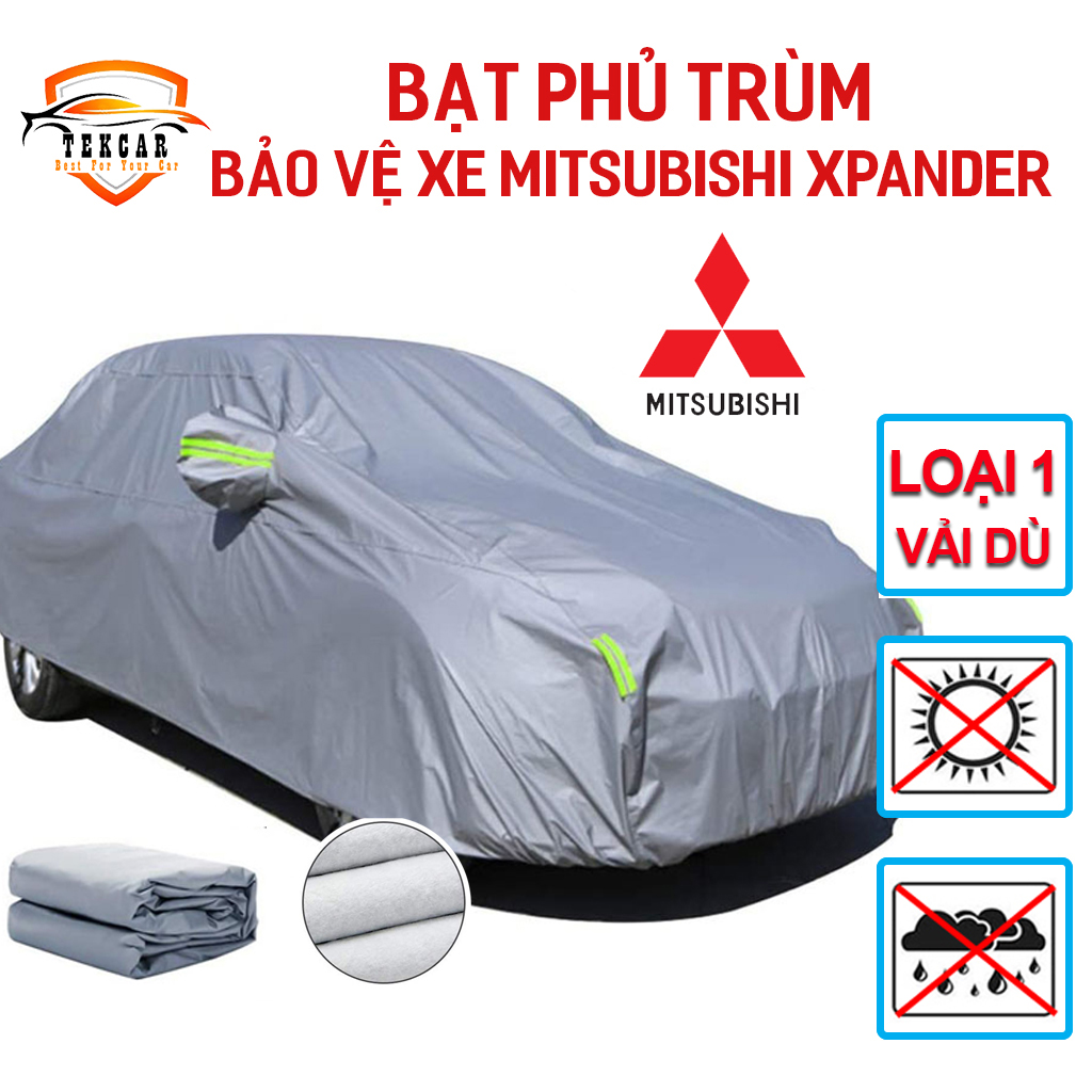 [MITSUBISHI XPANDER] Bạt vải dù oxford bảo vệ xe ô tô mitsubishi phủ trùm kín cao cấp , áo trùm, bạt phủ xe 7 chỗ chống nắng, chống nóng, chống xước, chống mưa ngoài trời, bề mặt ngoài mịn bóng , bac phu oto, xe hơi