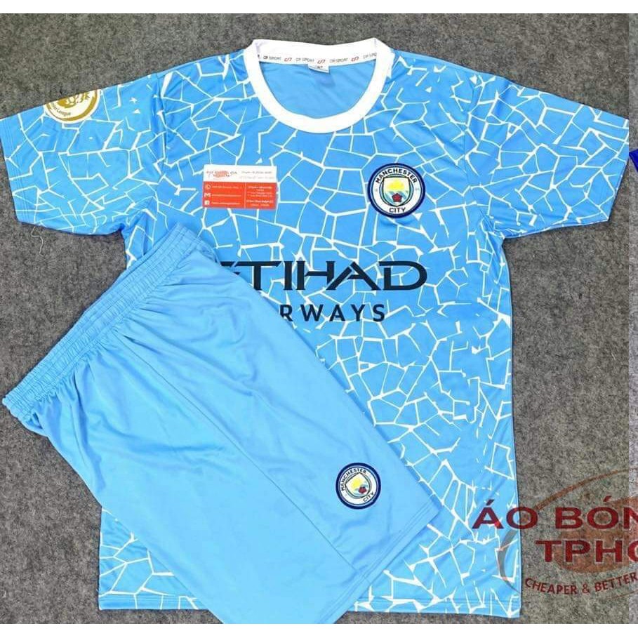 Bộ Quần Áo Bóng Đá CLB ManCity CỰC ĐỘC Đẹp  2020 In tên Và Số Áo Theo Yêu Cầu