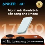 Sạc dự phòng không dây Anker MagGo Power Bank 10K 15W Wireless Charging 30W Fast Charging 10000mAh High Capacity Portable Charger for iPhone 17/17 air/16/15/14 Series and AirPods