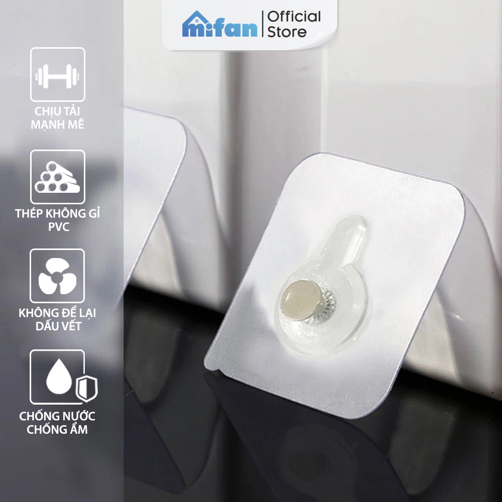 Móc Dán Tường Treo Tranh Siêu Dính MIFAN - Khung Ảnh Đồng Hồ Đồ Decor Đa Năng - Không Cần Khoan Đục