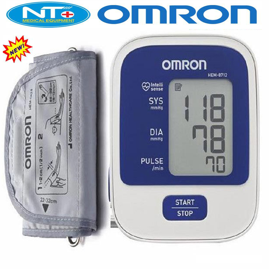 (Tặng kèm sạc) Máy đo huyết áp bắp tay Omron HEM-8712 Máy đo huyết áp điện tử bắp tay Nhật bản Omron HEM-8712 - Dụng cụ đo huyết áp nhịp tim cho kết quả nhanh chóng chính xác bảo vệ sức khỏe