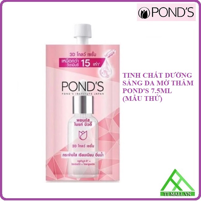 Tinh chất dưỡng sáng da mờ thâm 3D Glow Pond's túi 7.5g