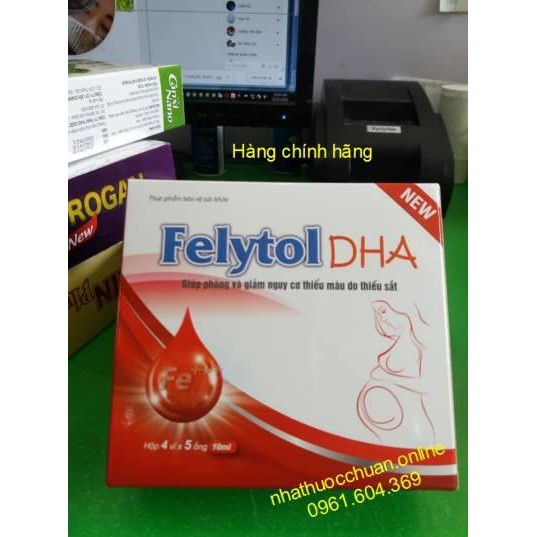 Sắt nước  (FE+++) FELYTOL DHA   bổ sung sắt cho bà bầu-trẻ em và người thiếu máu