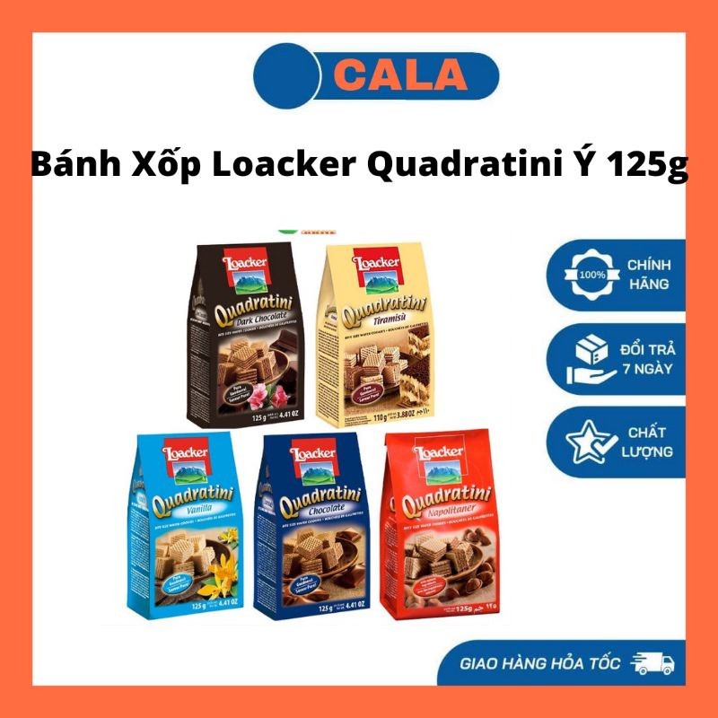 Bánh xốp loacker ý 125g