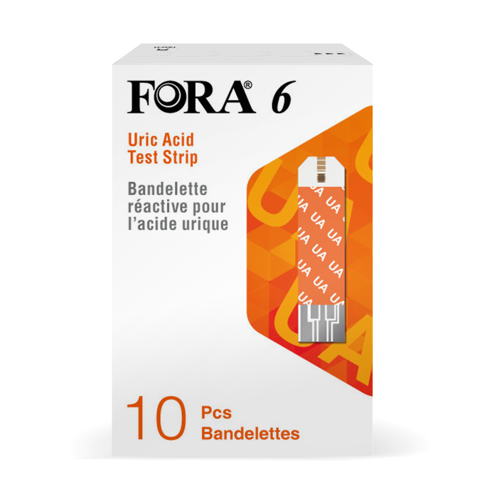FORA 6 - Que thử Axit uric trong máu Hộp 10 que
