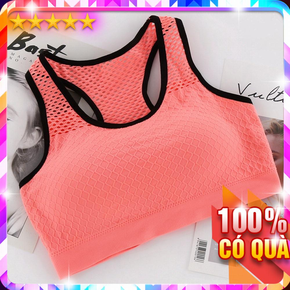 Áo bra tập yoga gym phối lưới thoáng mát l1755 - loantay