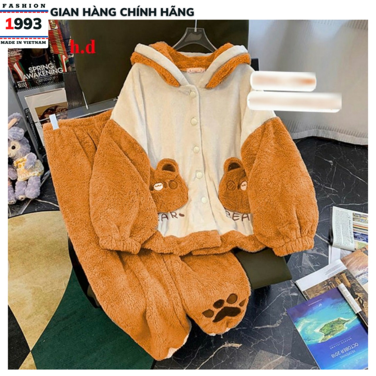 Sét áo ngủ và quần lông mềm mịn , bộ đồ ngủ nữ chất lượng tai gấu phối màu cute, set bộ ngủ hàn quốc, áo lông cừu , quần lót lông cừu, bộ đồ nữ mặc nhà, bộ mặc nhà,bộ lông cừu, đồ ngủ bông mùa đông, bộ ngủ pijama,