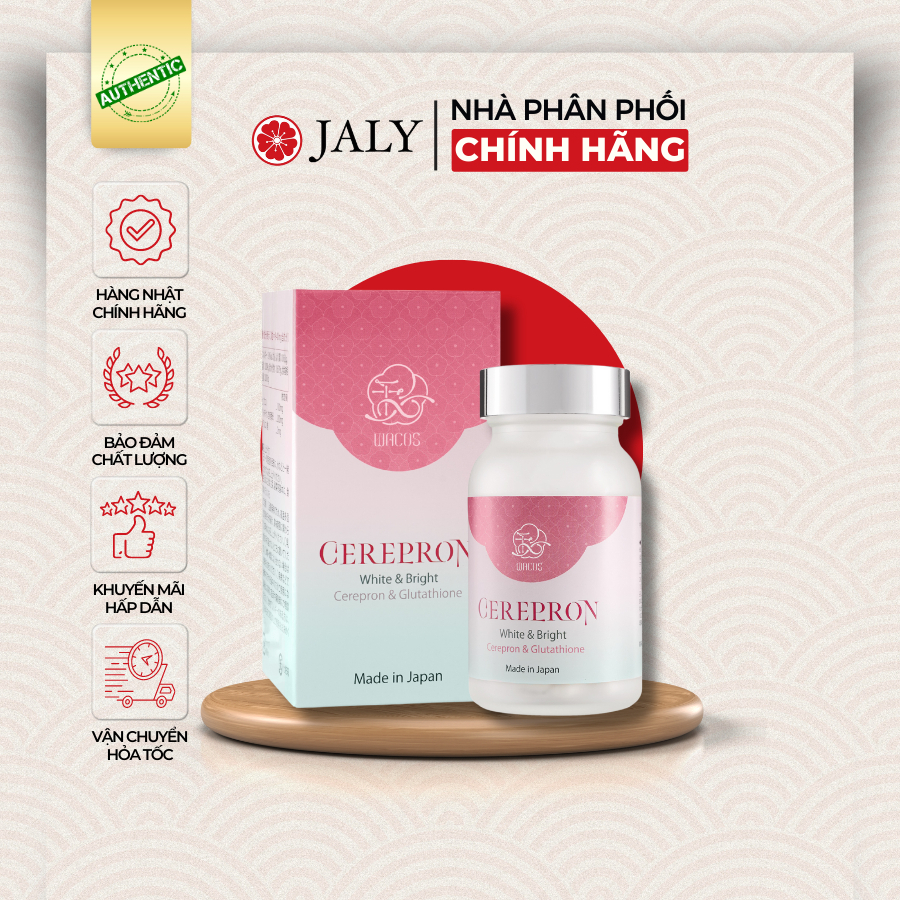 [CHÍNH HÃNG] VIÊN UỐNG TRẮNG DA WACOS CEREPRON WHITE & BRIGHT NHẬT BẢN