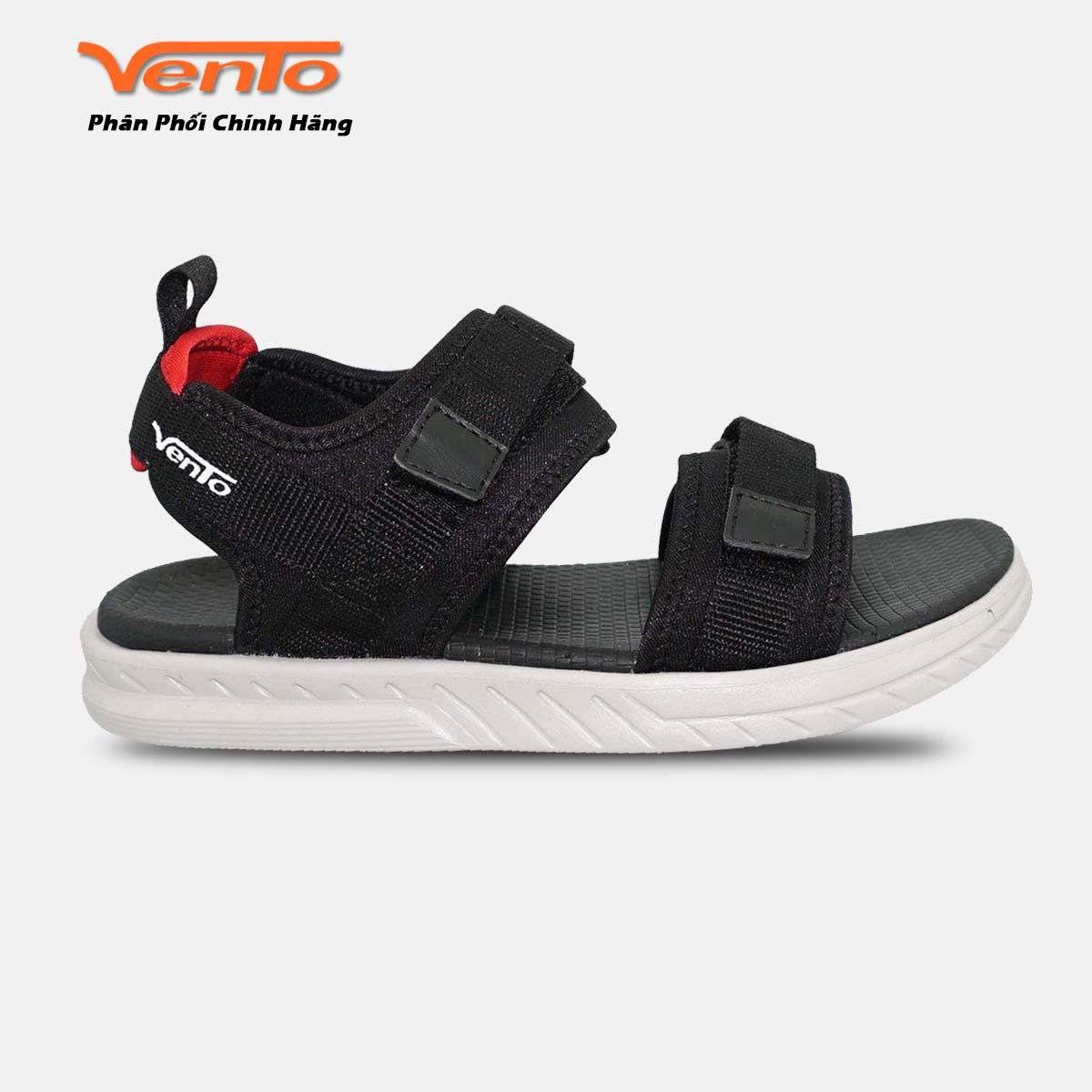 Sandal vento chính hãng nb81 đen unisex