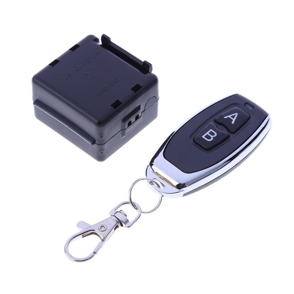 Công tắc điều khiển từ xa 12V tần số 433MHZ, remote màu đen