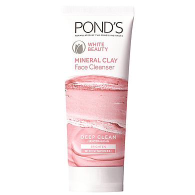 Sữa rửa mặt ponds đất sét khoáng sạch sâu sáng mịn 90gr