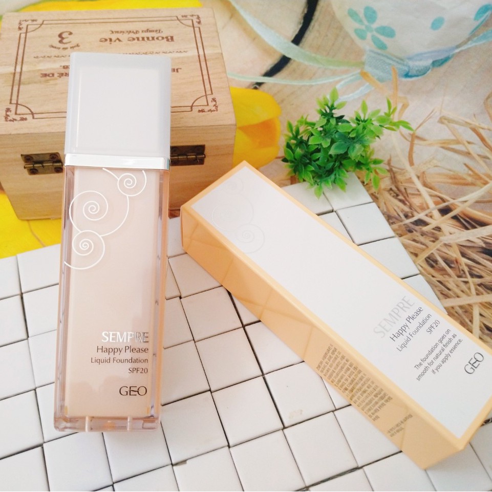 Kem Nền Trang Điểm Geo Sempre Happy & Please Liquid Foundation