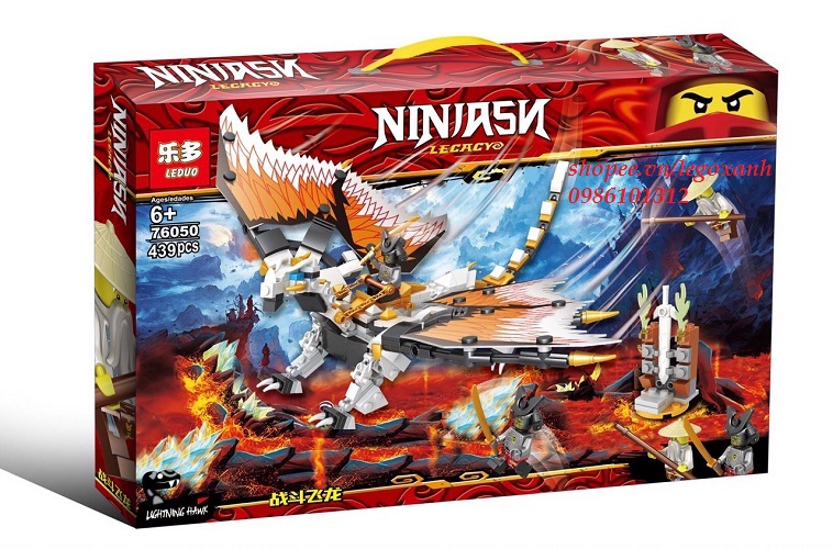 Lego Ninjago-Lego sáng tạo thông minh-Bộ Lắp ráp xếp hình Lego Ninja No.76050 có 439 chi tiết-Đồ chơi trẻ em-Legoxanh