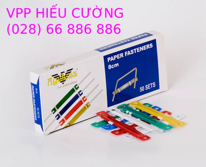 Nẹp acco nhựa Ageless ( 50 bộ/ 1 hộp ). Do VPP Hiếu Cường cung cấp